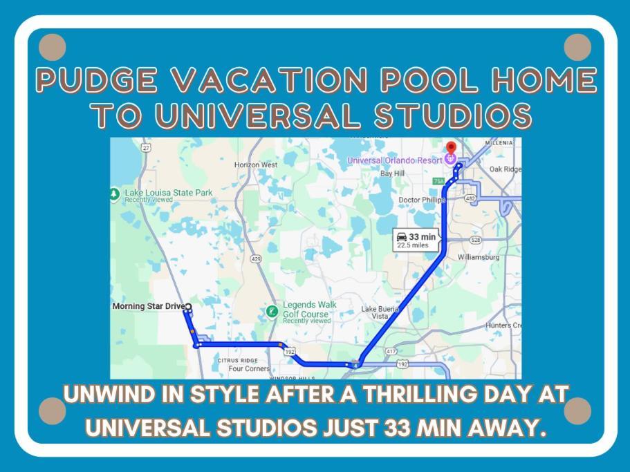 Pudge Vacation Poolspa Home Near Disney Орландо Экстерьер фото